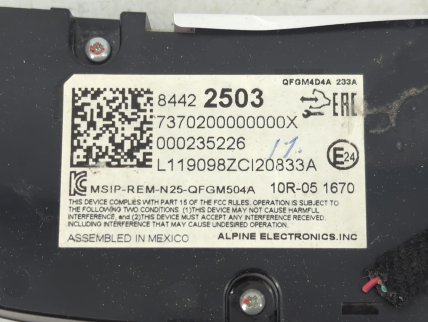 2019-2021 Chevrolet Equinox Climate Control Module Temperature AC/Heater Replacement P/N:84422503 Fits Fits 2019 2020 2021 OEM Used Auto Parts