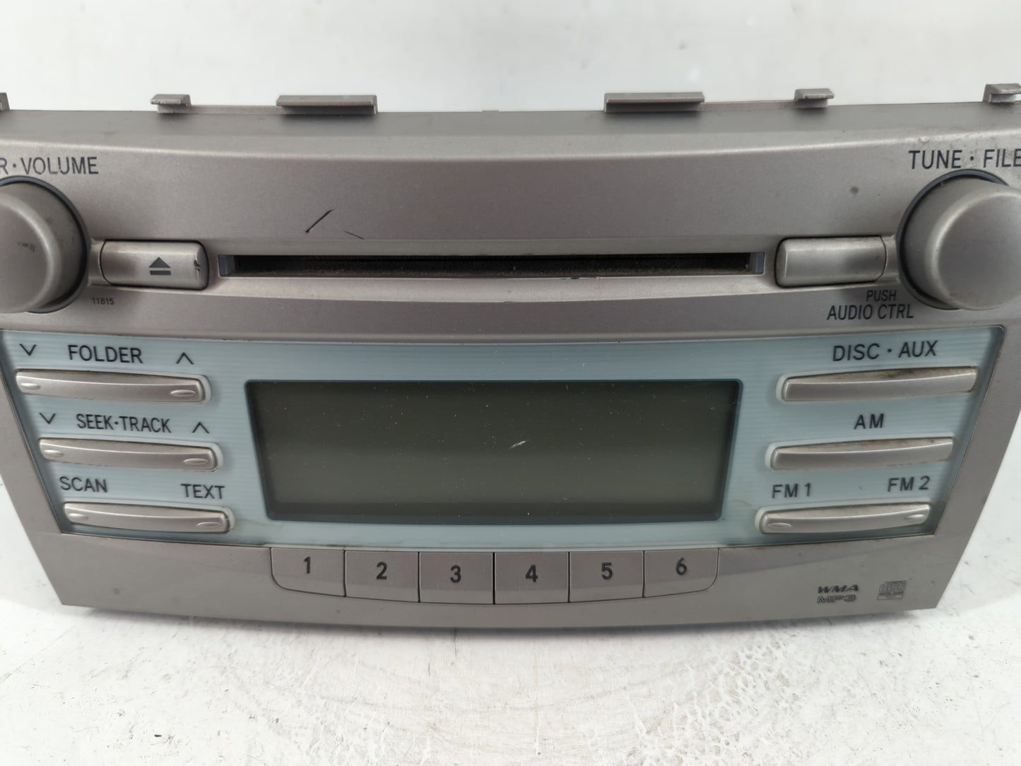 2007-2009 Toyota Camry Radio AM FM Cd Player Receiver Replacement P/N:86120-06180 Fits Fits 2007 2008 2009 OEM Used Auto Parts - Oemusedautoparts1.com