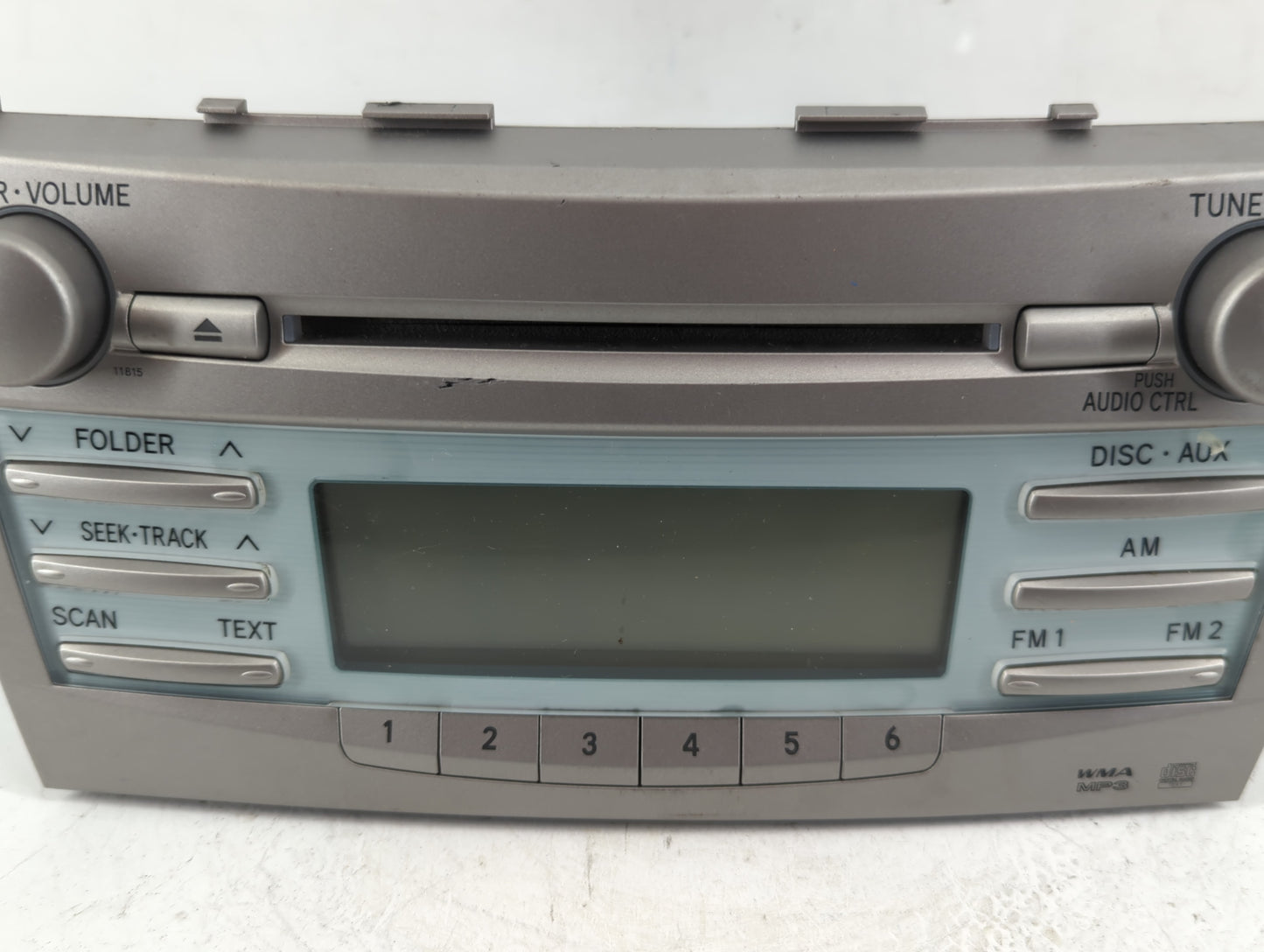 2007-2009 Toyota Camry Radio AM FM Cd Player Receiver Replacement P/N:86120-06180 Fits Fits 2007 2008 2009 OEM Used Auto Parts - Oemusedautoparts1.com