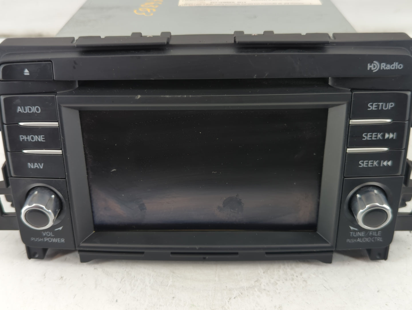 2014-2015 Mazda 6 Radio AM FM Cd Player Receiver Replacement P/N:GJS1 66 DV0C Fits Fits 2014 2015 OEM Used Auto Parts - Oemusedautoparts1.com