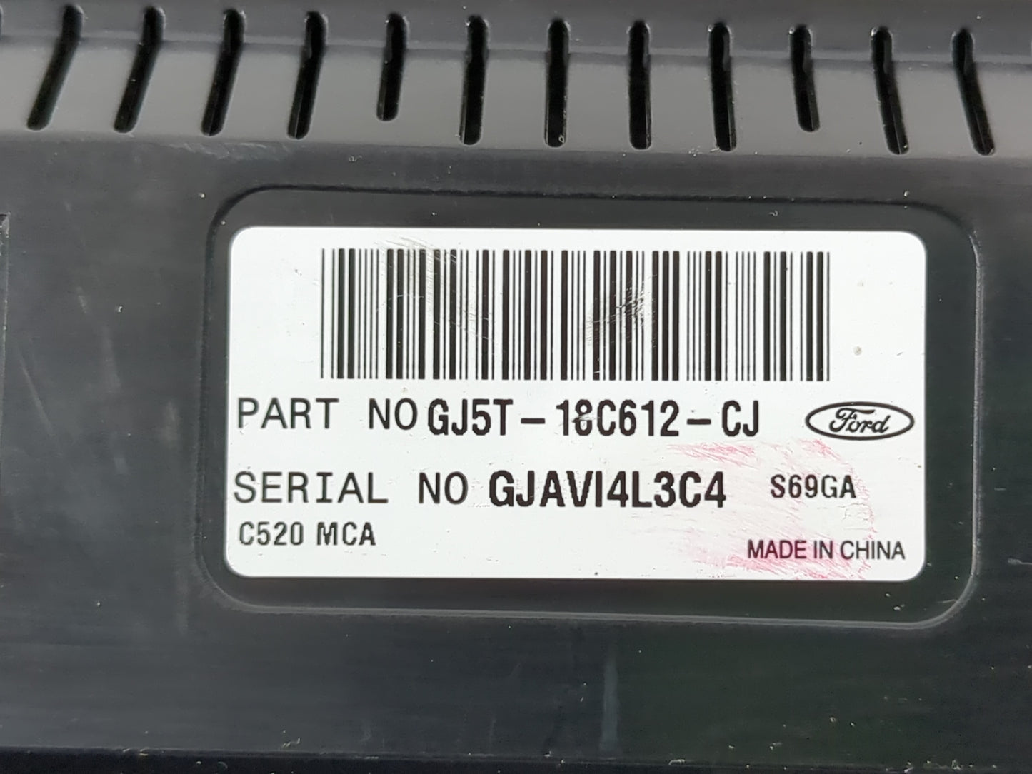 2018-2019 Ford Escape Climate Control Module Temperature AC/Heater Replacement P/N:GJ5T-18C612-CJ Fits Fits 2018 2019 OEM Used Auto Parts - Oemusedautoparts1.com