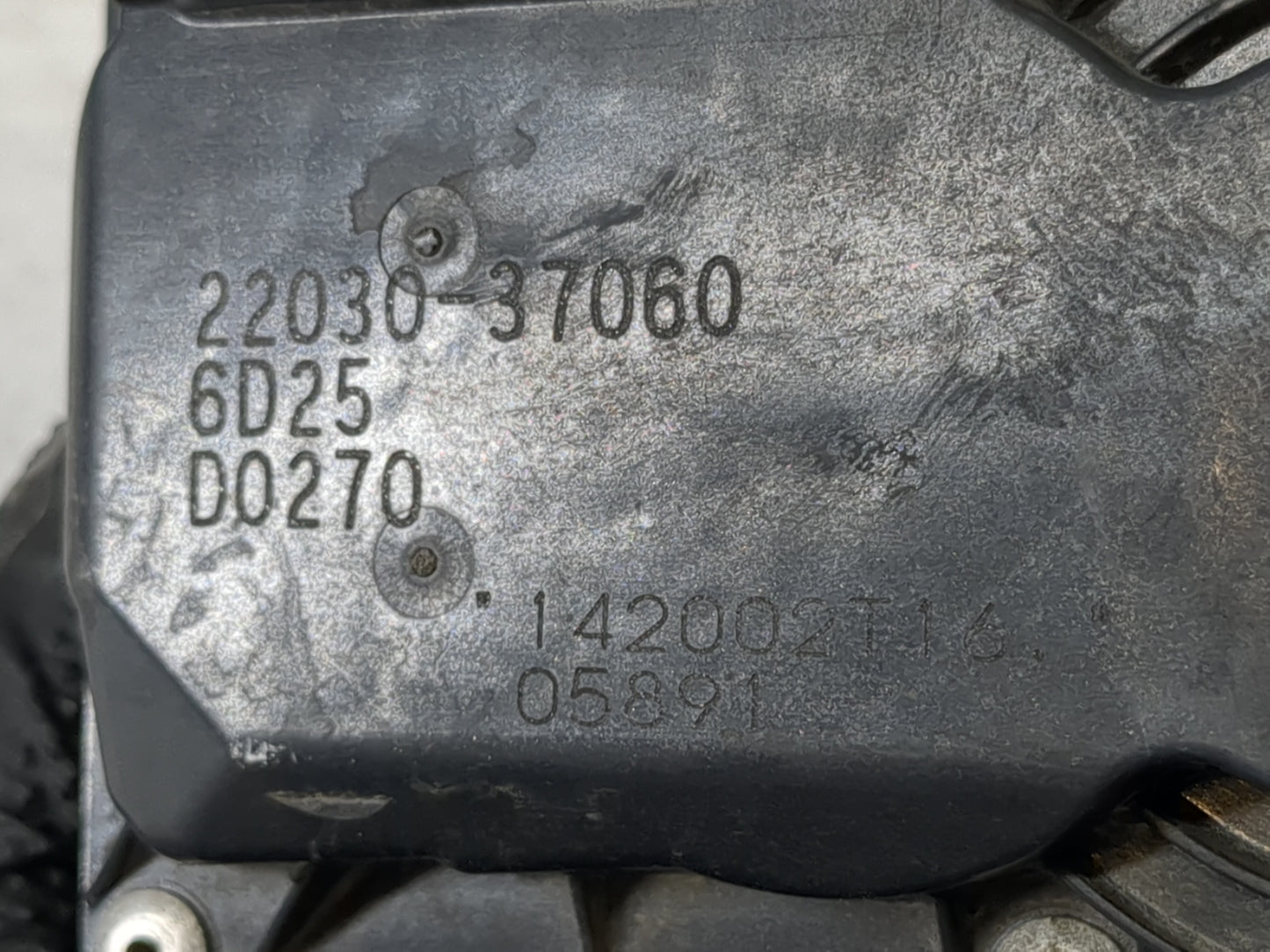 2010-2022 Toyota Prius Throttle Body P/N:22030-37060 Fits Fits 2010 2011 2012 2013 2014 2015 2016 2017 2018 2019 2020 2021 2022 OEM Used Auto Parts - Oemusedautoparts1.com