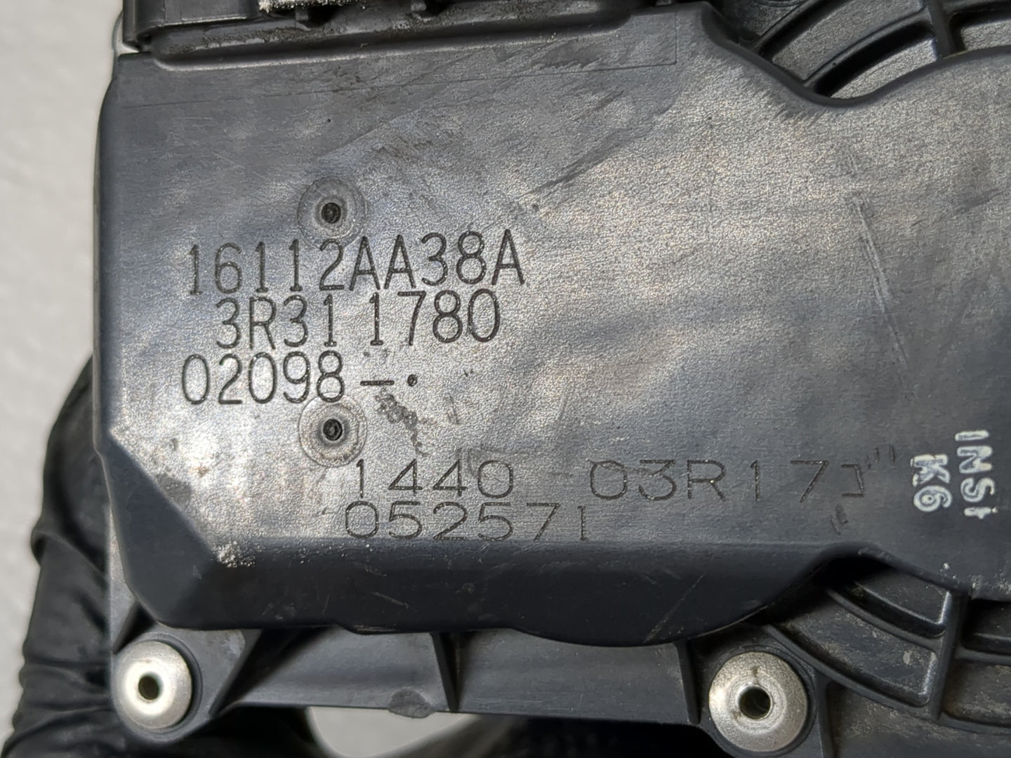 2013-2019 Subaru Legacy Throttle Body P/N:16112AA38A Fits Fits 2013 2014 2015 2016 2017 2018 2019 OEM Used Auto Parts - Oemusedautoparts1.com