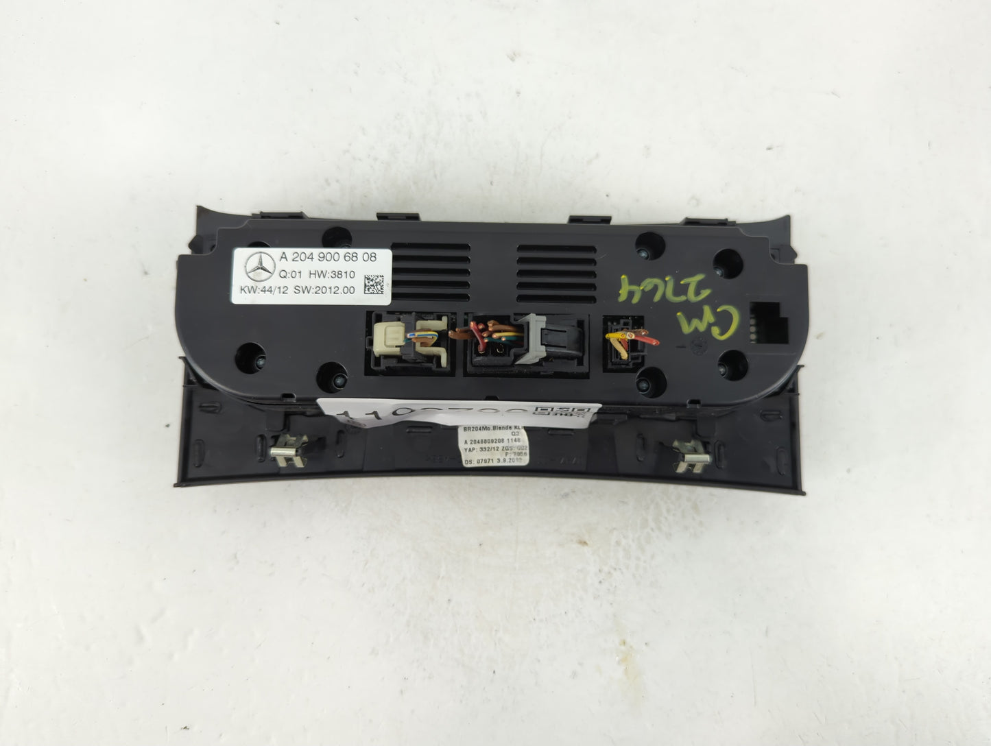 2020 Mercedes-Benz C250 Climate Control Module Temperature AC/Heater Replacement P/N:A 204 900 68 08 Fits Fits 2021 OEM Used Auto Parts