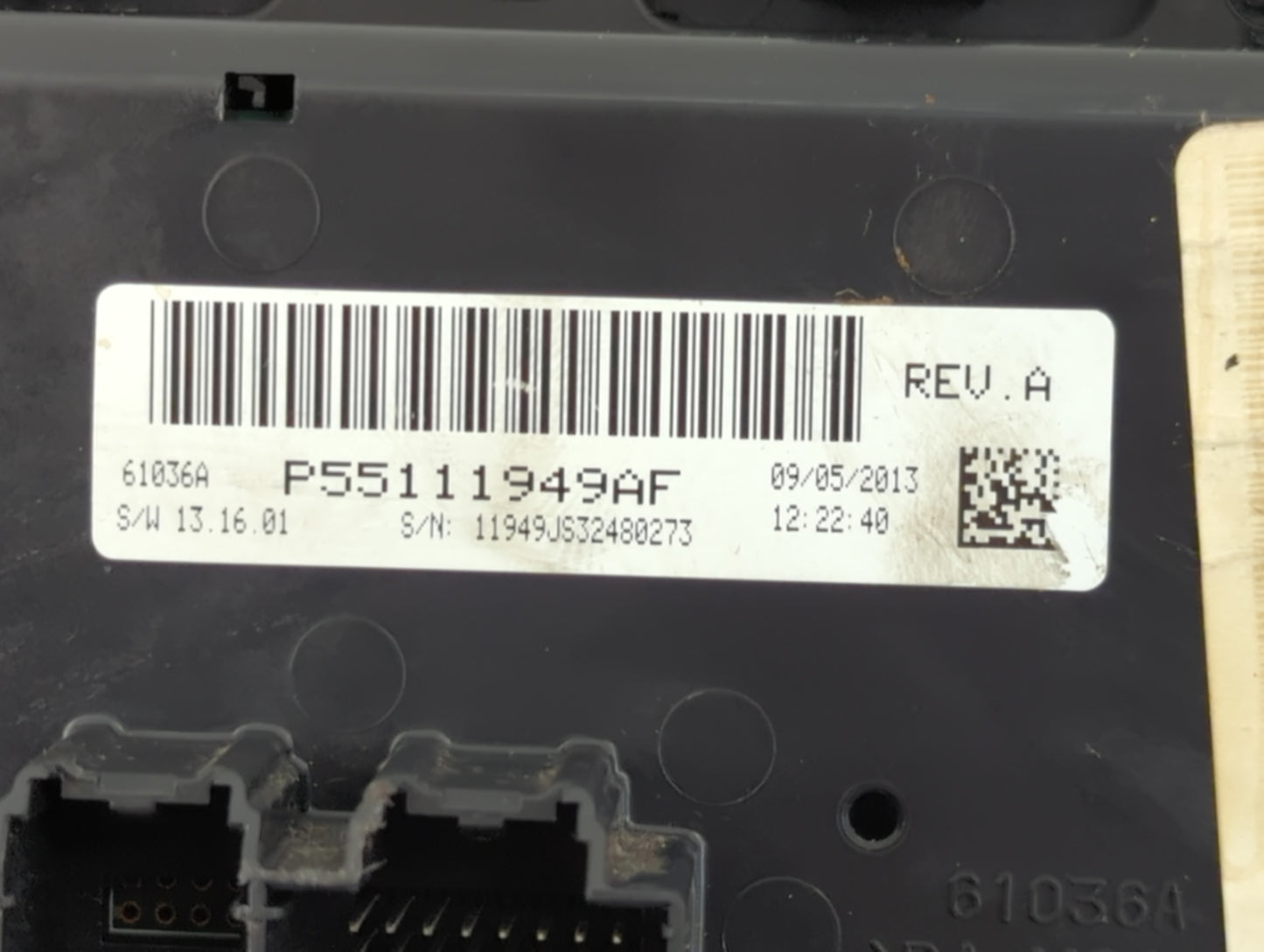 2011-2014 Dodge Avenger Climate Control Module Temperature AC/Heater Replacement P/N:P55111949AF Fits Fits 2011 2012 2013 2014 OEM Used Auto Parts