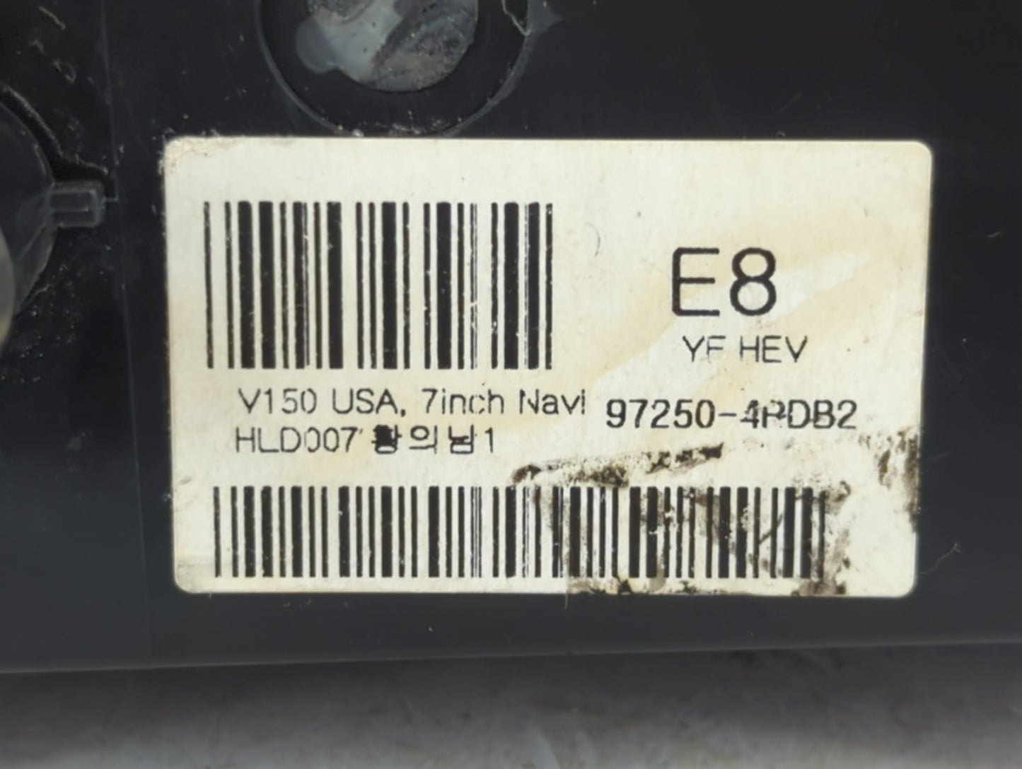 2015-2017 Hyundai Sonata Climate Control Module Temperature AC/Heater Replacement P/N:97250-4RDB2 Fits Fits 2015 2016 2017 OEM Used Auto Parts - Oemusedautoparts1.com