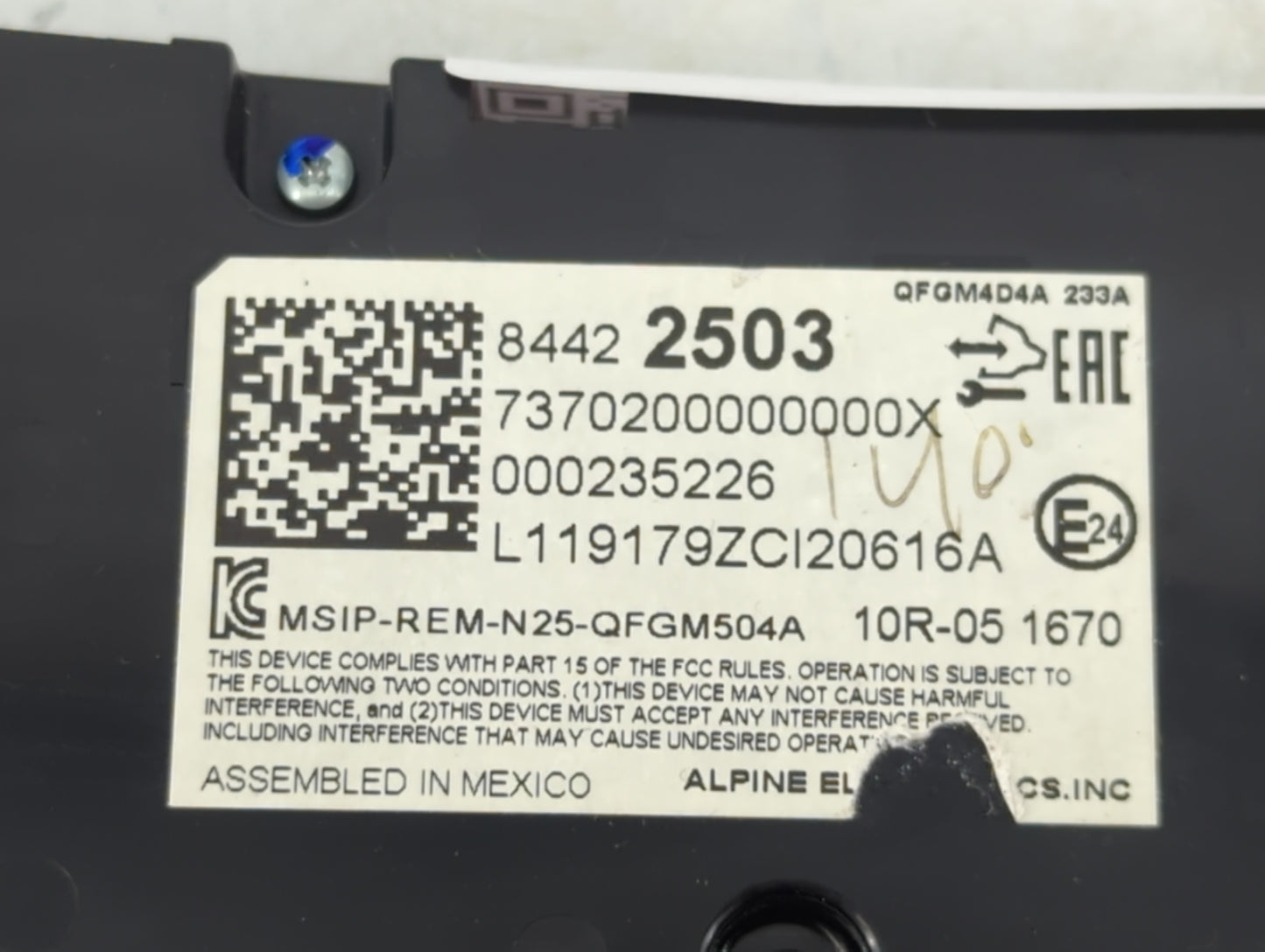 2018-2021 Chevrolet Equinox Climate Control Module Temperature AC/Heater Replacement P/N:84422503 84612975 Fits OEM Used Auto Parts