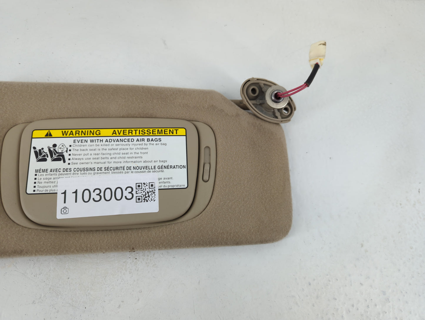 2007-2009 Lexus Rx350 Sun Visor Shade Replacement Passenger Right Mirror Fits Fits 2004 2005 2006 2007 2008 2009 OEM Used Auto Parts - Oemusedautoparts1.com