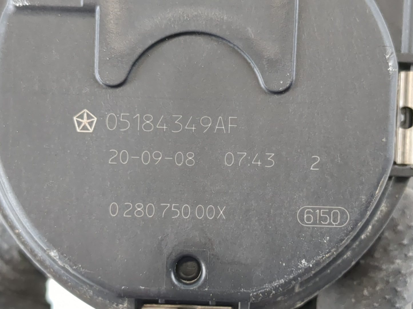 2011-2022 Dodge Challenger Throttle Body P/N:05184349AF Fits Fits 2011 2012 2013 2014 2015 2016 2017 2018 2019 2020 2021 2022 OEM Used Auto Parts