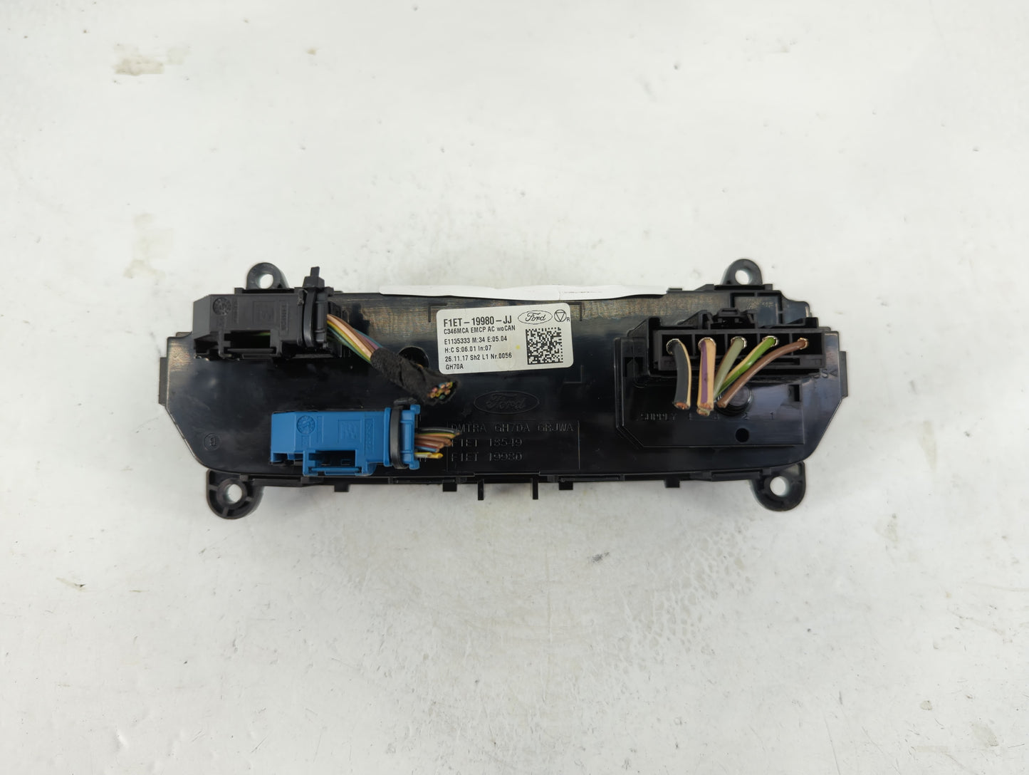 2015-2018 Ford Focus Climate Control Module Temperature AC/Heater Replacement P/N:F1ET-19980-JJ Fits Fits 2015 2016 2017 2018 OEM Used Auto Parts