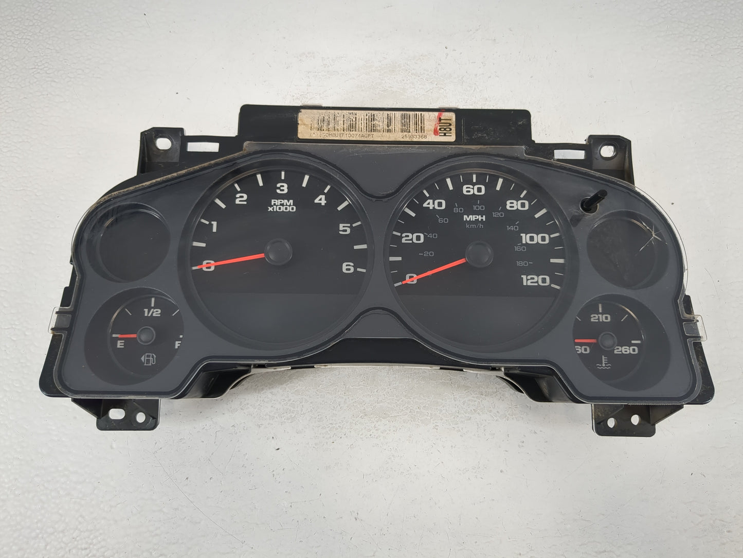 2007-2010 Chevrolet Silverado 1500 Instrument Cluster Speedometer Gauges P/N:25933368 Fits Fits 2007 2008 2009 2010 OEM Used Auto Parts