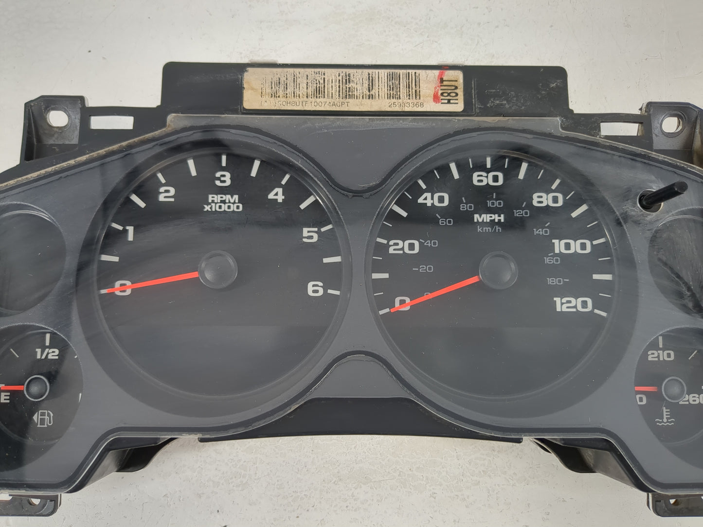 2007-2010 Chevrolet Silverado 1500 Instrument Cluster Speedometer Gauges P/N:25933368 Fits Fits 2007 2008 2009 2010 OEM Used Auto Parts