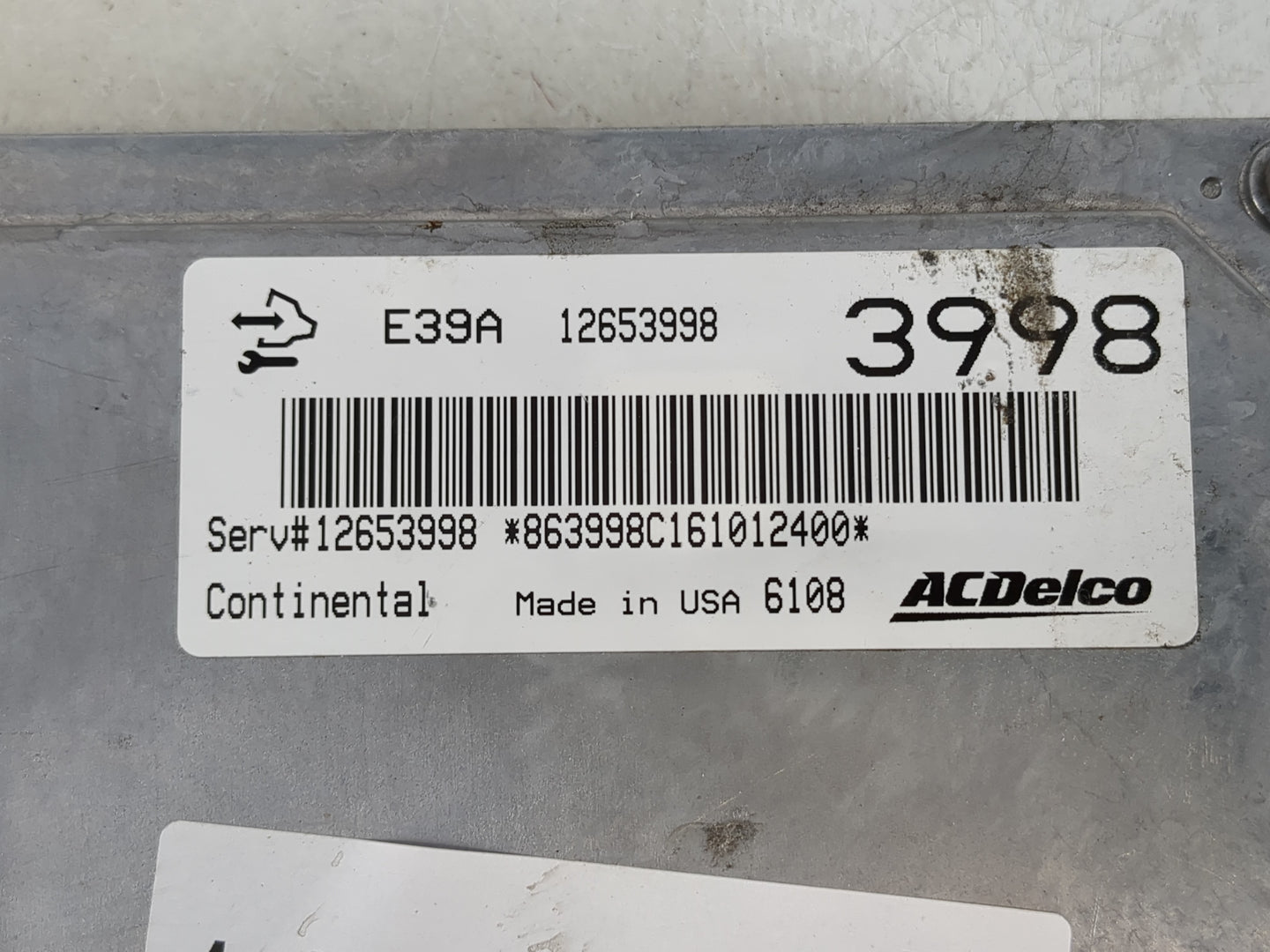 2013-2016 Buick Enclave PCM Engine Control Computer ECU ECM PCU OEM P/N:12653998 Fits Fits 2013 2014 2015 2016 OEM Used Auto Parts - Oemusedautoparts1.com