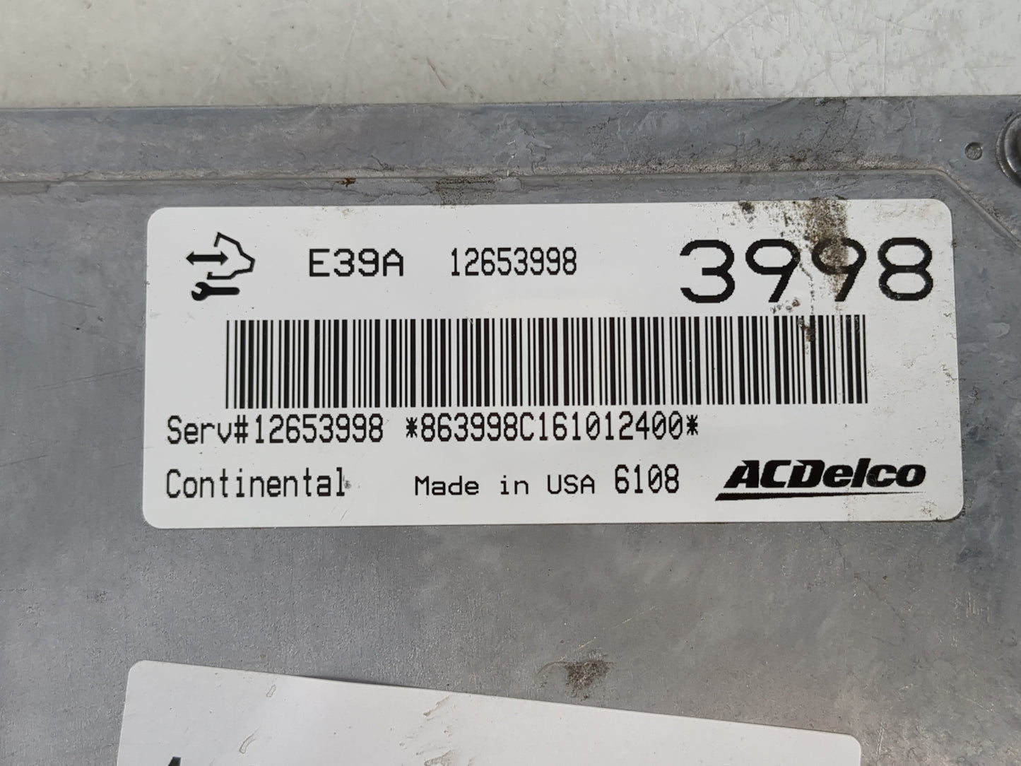 2013-2016 Buick Enclave PCM Engine Control Computer ECU ECM PCU OEM P/N:12653998 Fits Fits 2013 2014 2015 2016 OEM Used Auto Parts - Oemusedautoparts1.com