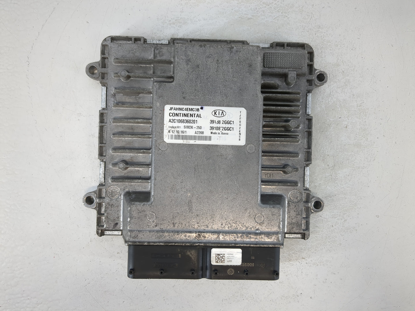 2016-2018 Kia Optima PCM Engine Control Computer ECU ECM PCU OEM P/N:39108 2GGC1 39138 2GGC1 Fits Fits 2016 2017 2018 OEM Used Auto Parts - Oemusedautoparts1.com