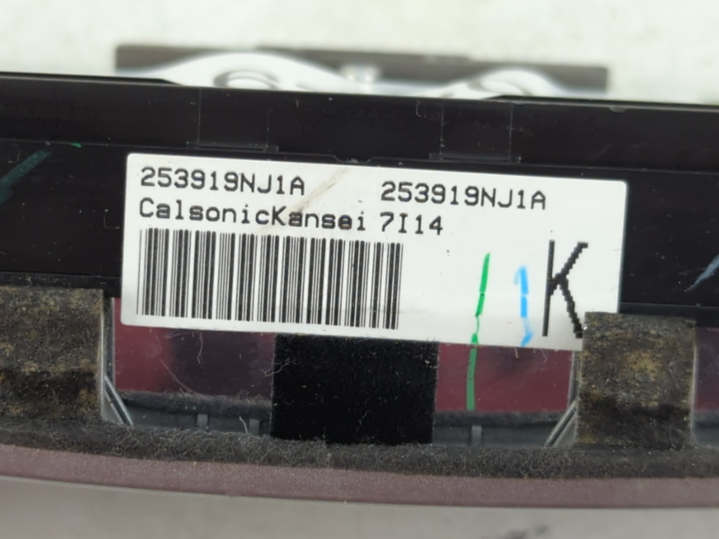 2014-2020 Infiniti Qx60 Climate Control Module Temperature AC/Heater Replacement P/N:253919NJ1A 283959NJ0A Fits OEM Used Auto Parts - Oemusedautoparts1.com
