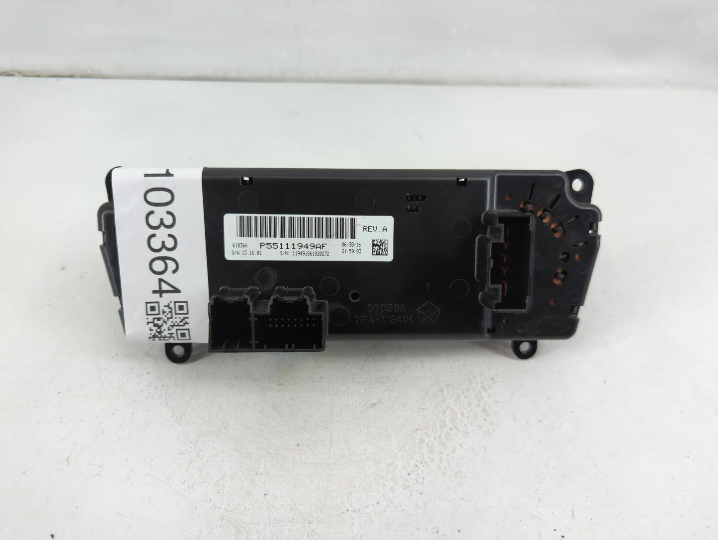 2010-2014 Dodge Avenger Climate Control Module Temperature AC/Heater Replacement P/N:P55111949AF Fits OEM Used Auto Parts