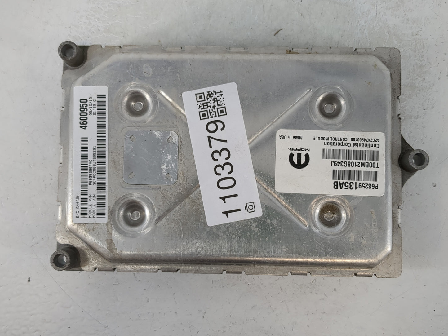 2016-2019 Dodge Journey PCM Engine Control Computer ECU ECM PCU OEM P/N:P68259135AB P68352965AB Fits Fits 2016 2017 2018 2019 OEM Used Auto Parts