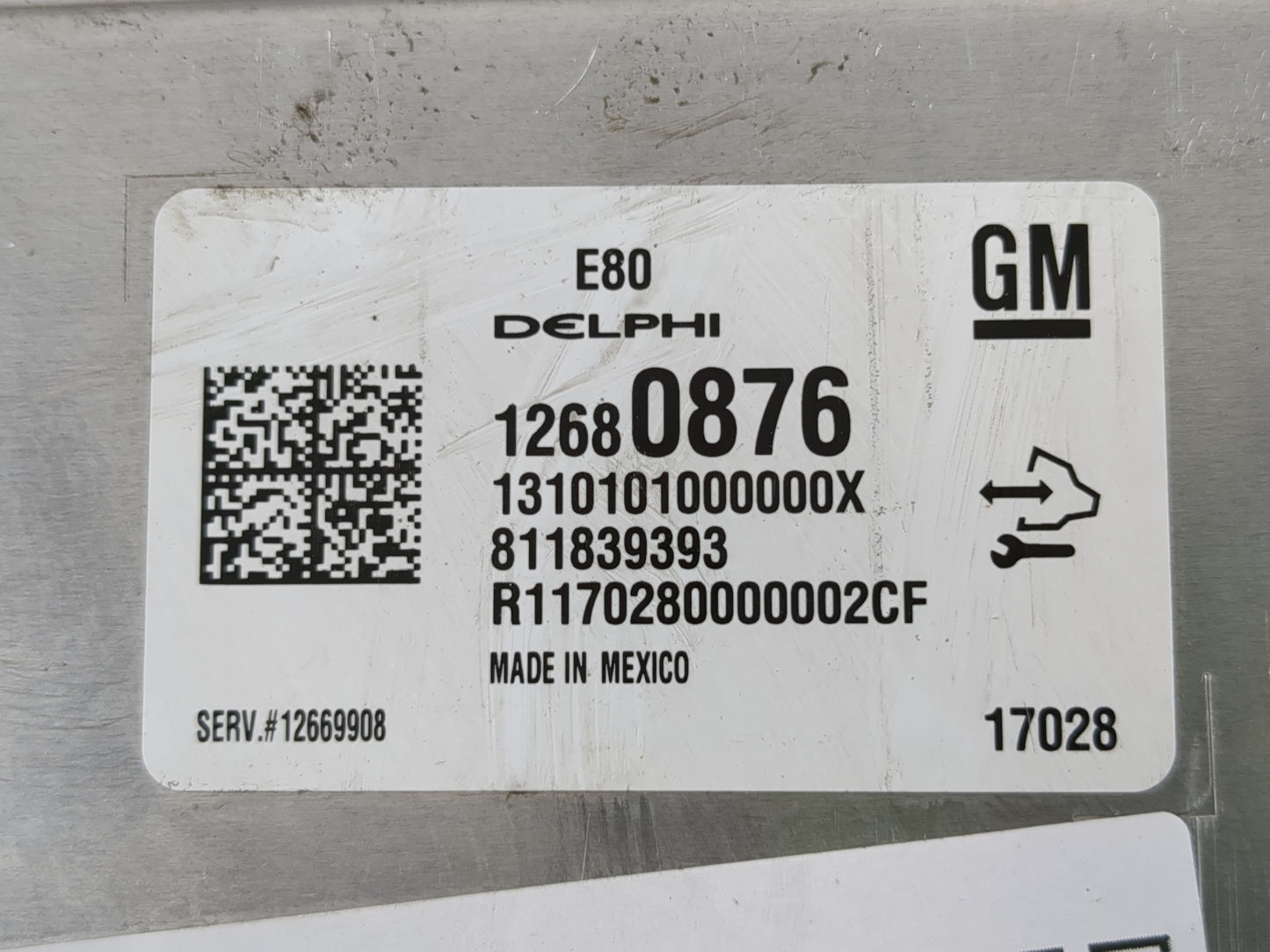 2017-2021 Chevrolet Malibu PCM Engine Control Computer ECU ECM PCU OEM P/N:12680876 Fits Fits 2017 2018 2019 2020 2021 2022 OEM Used Auto Parts - Oemusedautoparts1.com