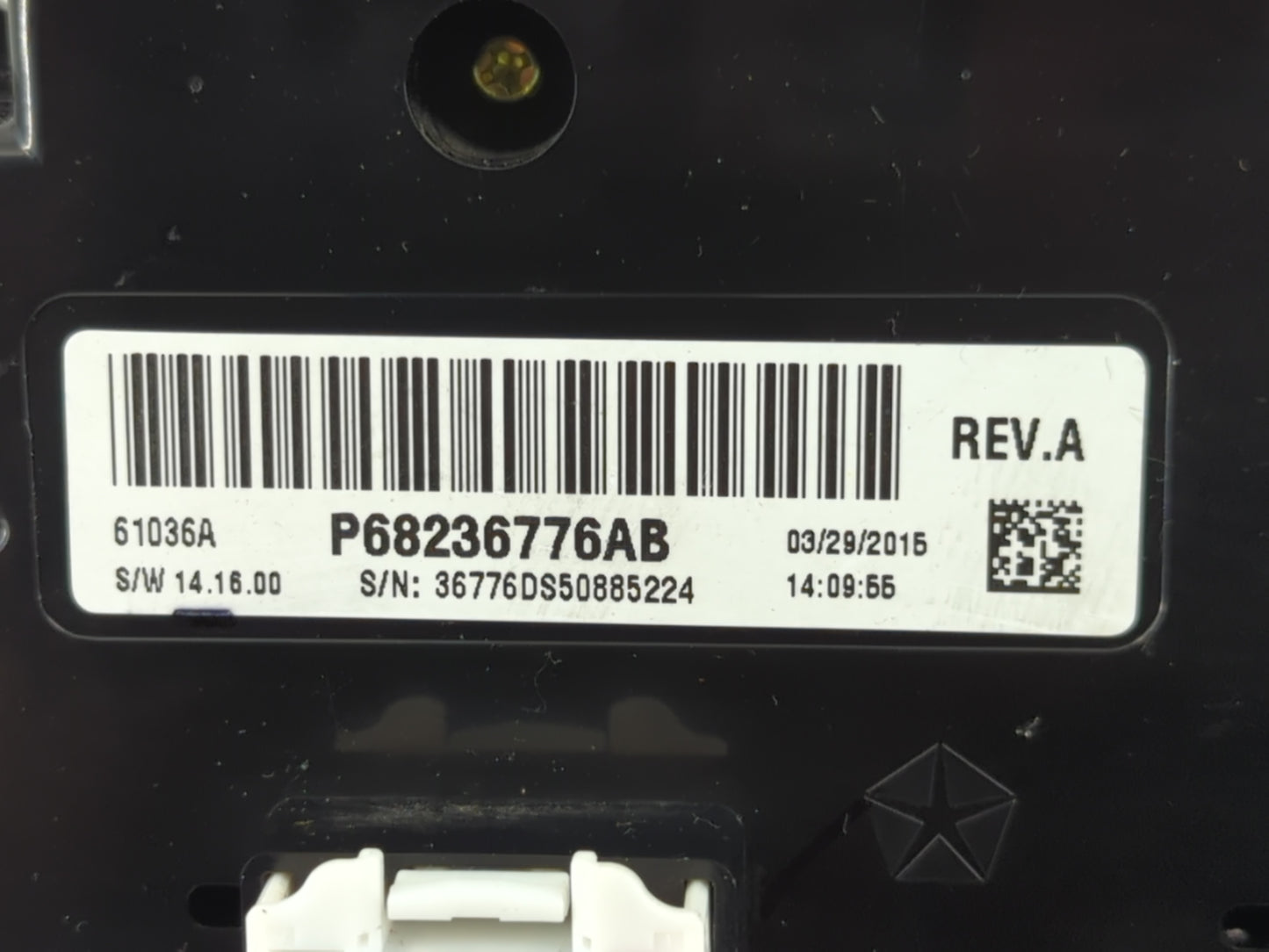 2015 Dodge Ram 1500 Climate Control Module Temperature AC/Heater Replacement P/N:P68236776AB Fits OEM Used Auto Parts