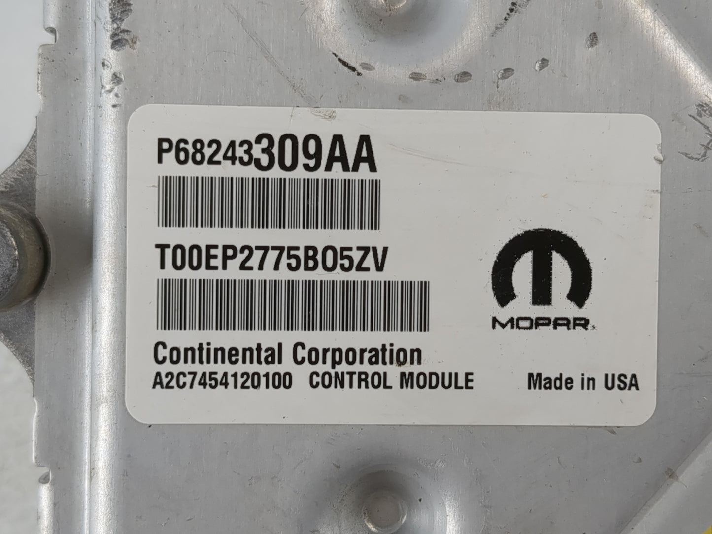 2016-2017 Dodge Charger PCM Engine Control Computer ECU ECM PCU OEM P/N:P68274786AC Fits Fits 2016 2017 OEM Used Auto Parts