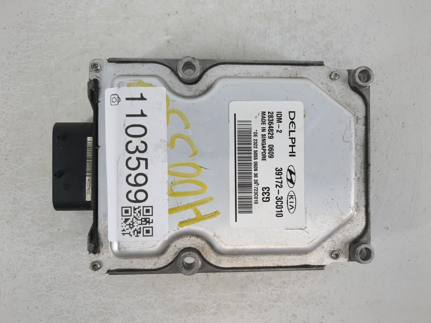 2012-2017 Hyundai Azera PCM Engine Control Computer ECU ECM PCU OEM P/N:39172-3C010 Fits Fits 2012 2013 2014 2015 2016 2017 2018 OEM Used Auto Parts