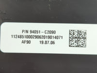 2019 Hyundai Sonata Instrument Cluster Speedometer Gauges P/N:94051-C2090 Fits OEM Used Auto Parts