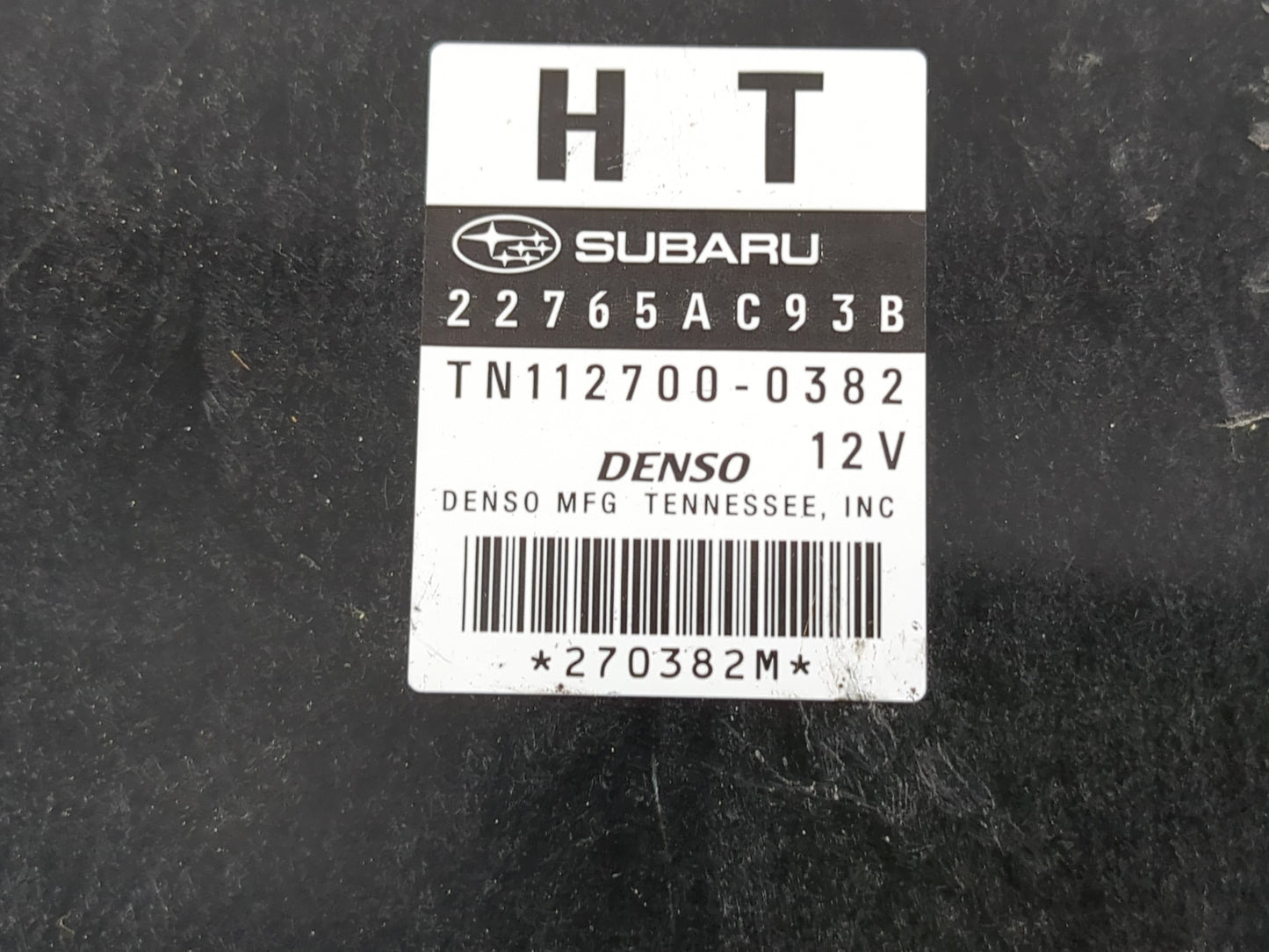 2011 Subaru Legacy PCM Engine Control Computer ECU ECM PCU OEM P/N:22765AC93B Fits OEM Used Auto Parts - Oemusedautoparts1.com