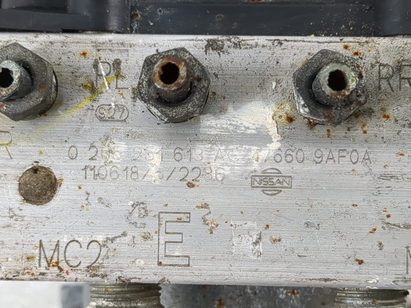 2012 Nissan Sentra ABS Pump Control Module Replacement P/N:0 265 251 618 AC Fits OEM Used Auto Parts - Oemusedautoparts1.com