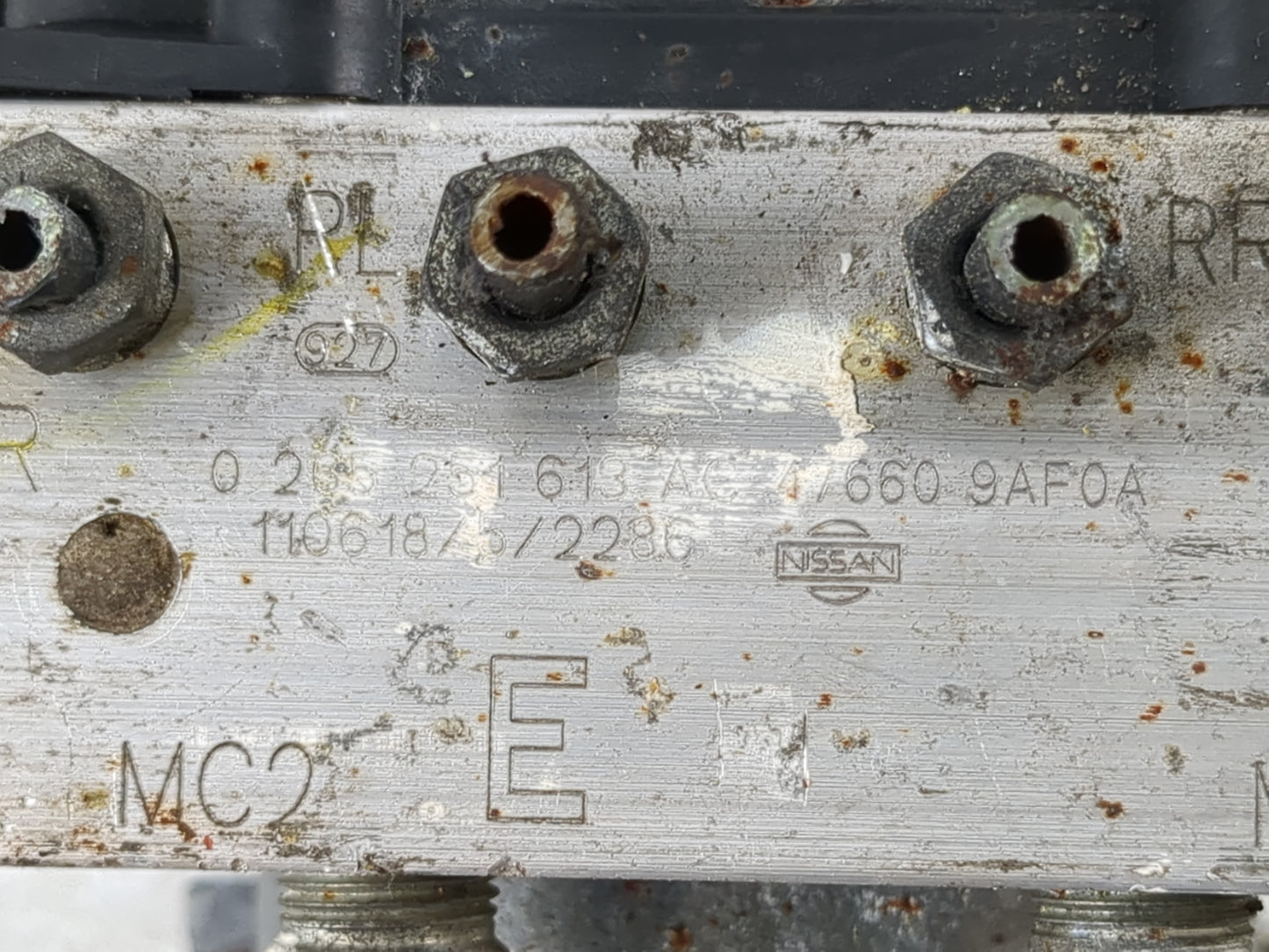 2012 Nissan Sentra ABS Pump Control Module Replacement P/N:0 265 251 618 AC Fits OEM Used Auto Parts - Oemusedautoparts1.com