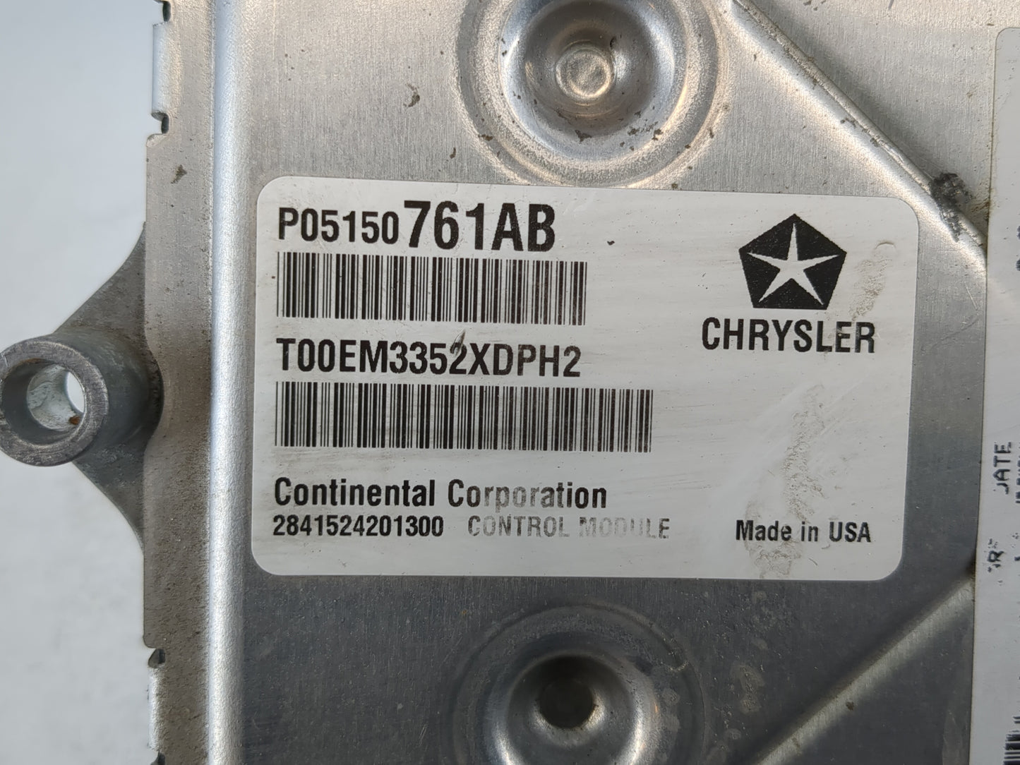 2013 Dodge Avenger PCM Engine Control Computer ECU ECM PCU OEM P/N:P05150761AB P05150724AC Fits OEM Used Auto Parts