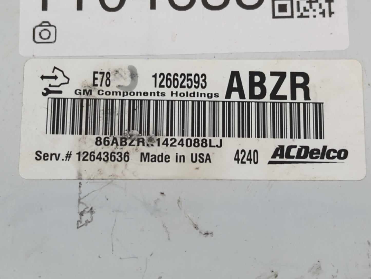 2012-2016 Chevrolet Sonic PCM Engine Control Computer ECU ECM PCU OEM P/N:12662593 Fits Fits 2011 2012 2013 2014 2015 2016 OEM Used Auto Parts