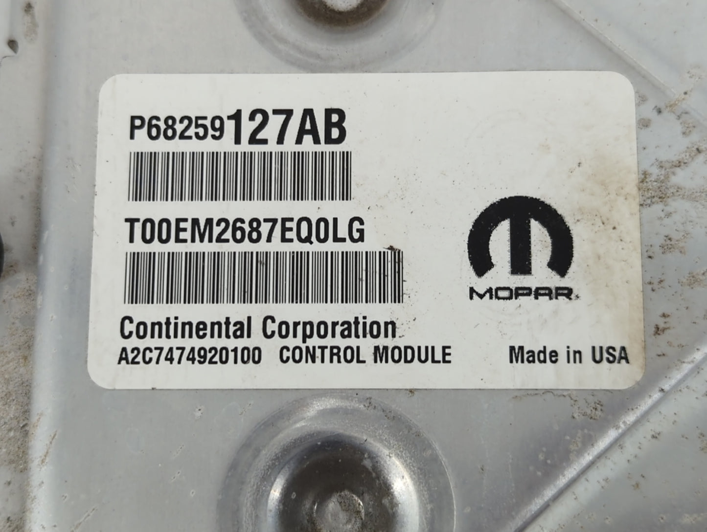 2016-2020 Dodge Journey PCM Engine Control Computer ECU ECM PCU OEM P/N:P68259127AB Fits Fits 2016 2017 2018 2019 2020 OEM Used Auto Parts