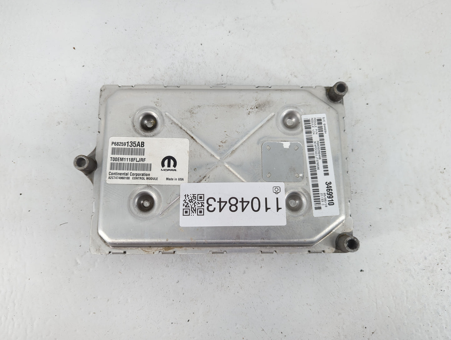 2016-2019 Dodge Journey PCM Engine Control Computer ECU ECM PCU OEM P/N:P68259135AB P68352965AB Fits Fits 2016 2017 2018 2019 OEM Used Auto Parts
