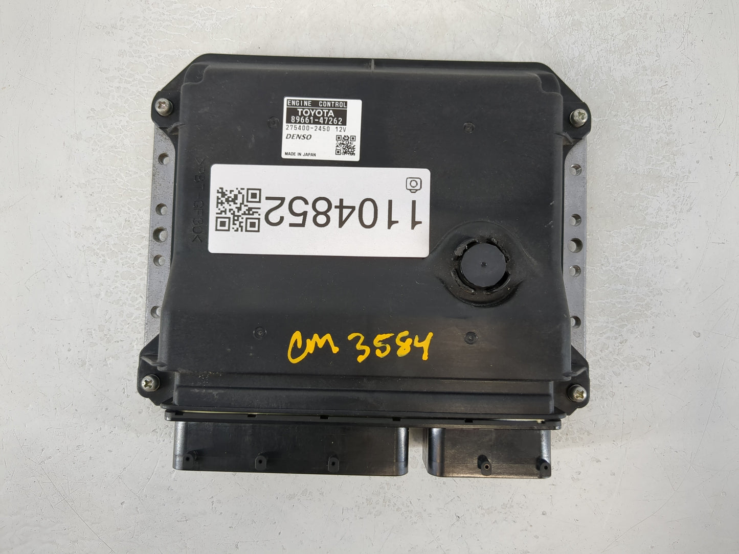 2010 Toyota Prius PCM Engine Control Computer ECU ECM PCU OEM P/N:89661-47262 Fits OEM Used Auto Parts - Oemusedautoparts1.com