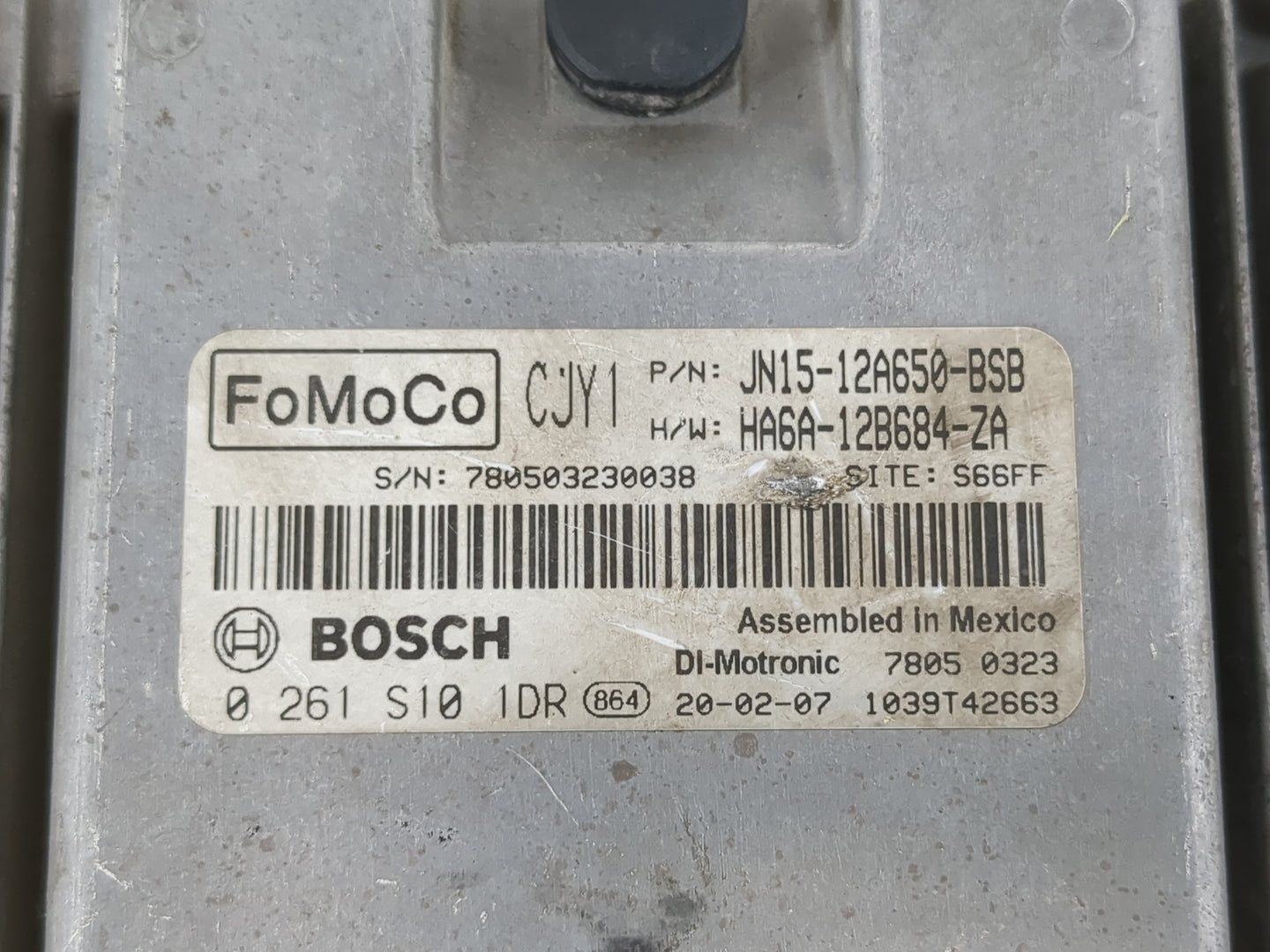 2018-2021 Ford Ecosport PCM Engine Control Computer ECU ECM PCU OEM P/N:HA6A-12B684-ZA JN15-12A650--BSB Fits OEM Used Auto Parts - Oemusedautoparts1.com