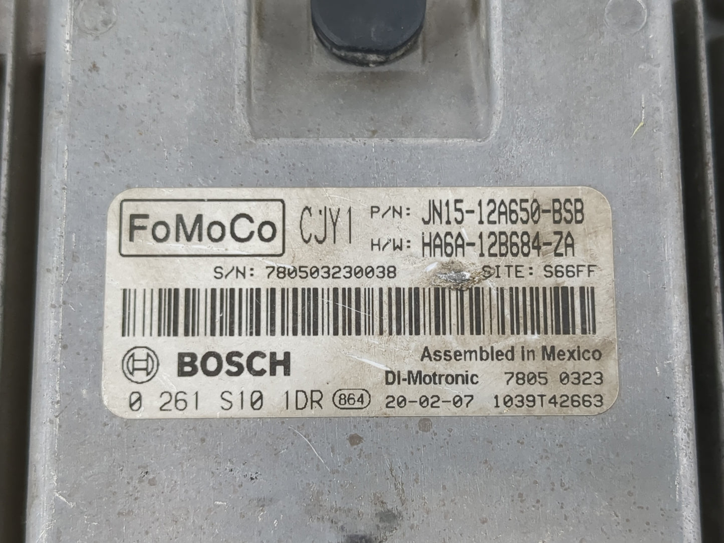 2018-2021 Ford Ecosport PCM Engine Control Computer ECU ECM PCU OEM P/N:HA6A-12B684-ZA JN15-12A650--BSB Fits OEM Used Auto Parts - Oemusedautoparts1.com