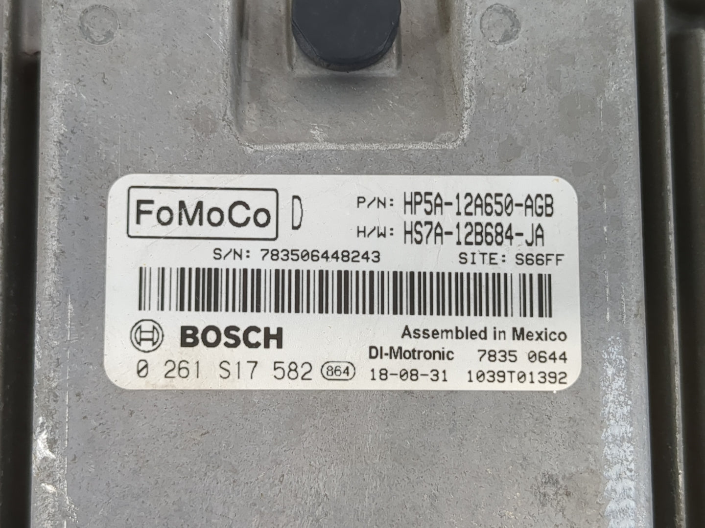 2017-2019 Lincoln Mkz PCM Engine Control Computer ECU ECM PCU OEM P/N:HP5A-12A650-AGB Fits Fits 2017 2018 2019 2020 OEM Used Auto Parts - Oemusedautoparts1.com