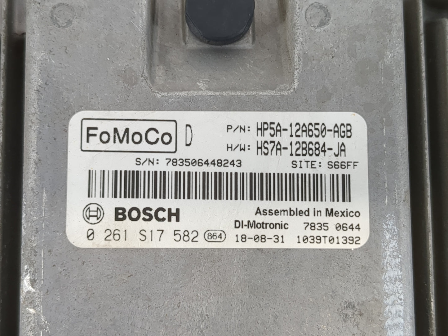 2017-2019 Lincoln Mkz PCM Engine Control Computer ECU ECM PCU OEM P/N:HP5A-12A650-AGB Fits Fits 2017 2018 2019 2020 OEM Used Auto Parts - Oemusedautoparts1.com