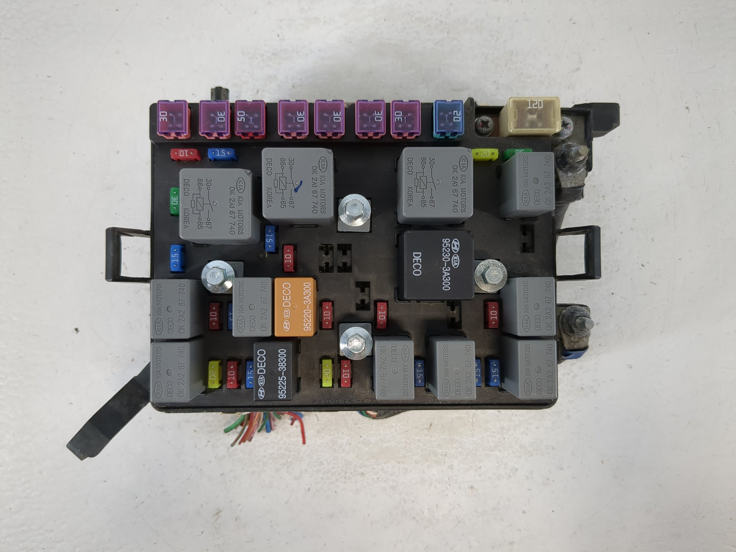 2006 Kia Spectra Fusebox Fuse Box Panel Relay Module P/N:DEC0 91955-2F072 Fits OEM Used Auto Parts