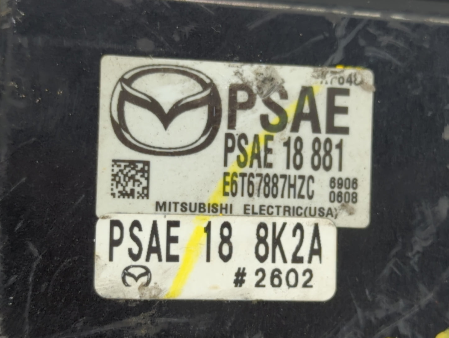 2017-2018 Mazda 3 PCM Engine Control Computer ECU ECM PCU OEM P/N:PSAE 18 881 Fits Fits 2017 2018 OEM Used Auto Parts