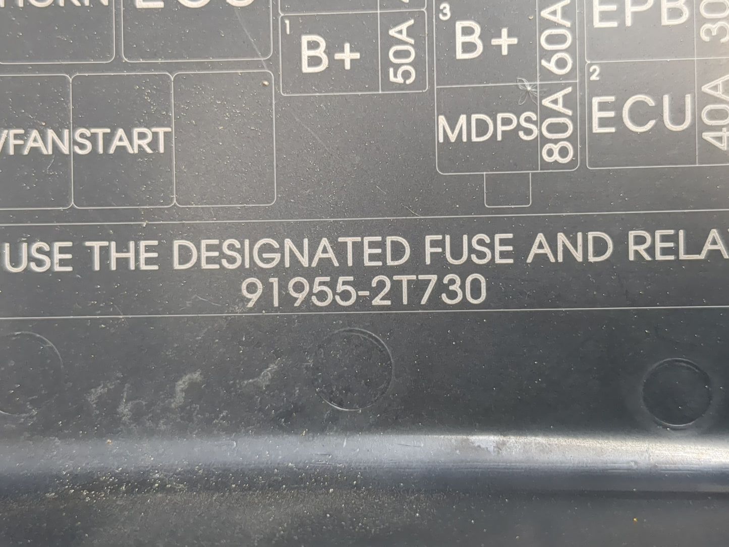 2014-2015 Kia Optima Fusebox Fuse Box Panel Relay Module P/N:91259-2T010 Fits Fits 2014 2015 OEM Used Auto Parts - Oemusedautoparts1.com