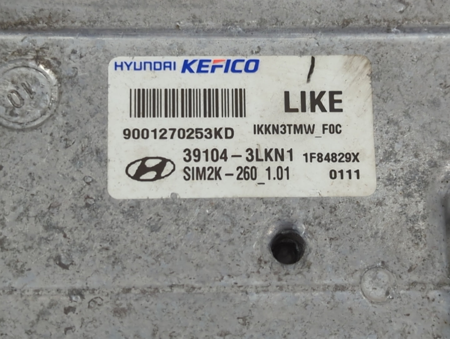 2019-2021 Genesis G70 PCM Engine Control Computer ECU ECM PCU OEM P/N:39104-3LKN1 Fits Fits 2019 2020 2021 OEM Used Auto Parts - Oemusedautoparts1.com