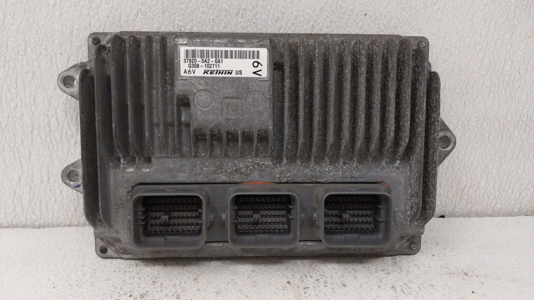 2014 Honda Accord PCM Engine Control Computer ECU ECM PCU OEM P/N:37820-5A2-G61 37820-5A2-B62 Fits OEM Used Auto Parts - Oemusedautoparts1.com