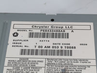 2019 Dodge Caravan Radio AM FM Cd Player Receiver Replacement P/N:P68433488AB Fits Fits 2012 2013 2014 2015 2016 2017 2018 2020 OEM Used Auto Parts - Oemusedautoparts1.com