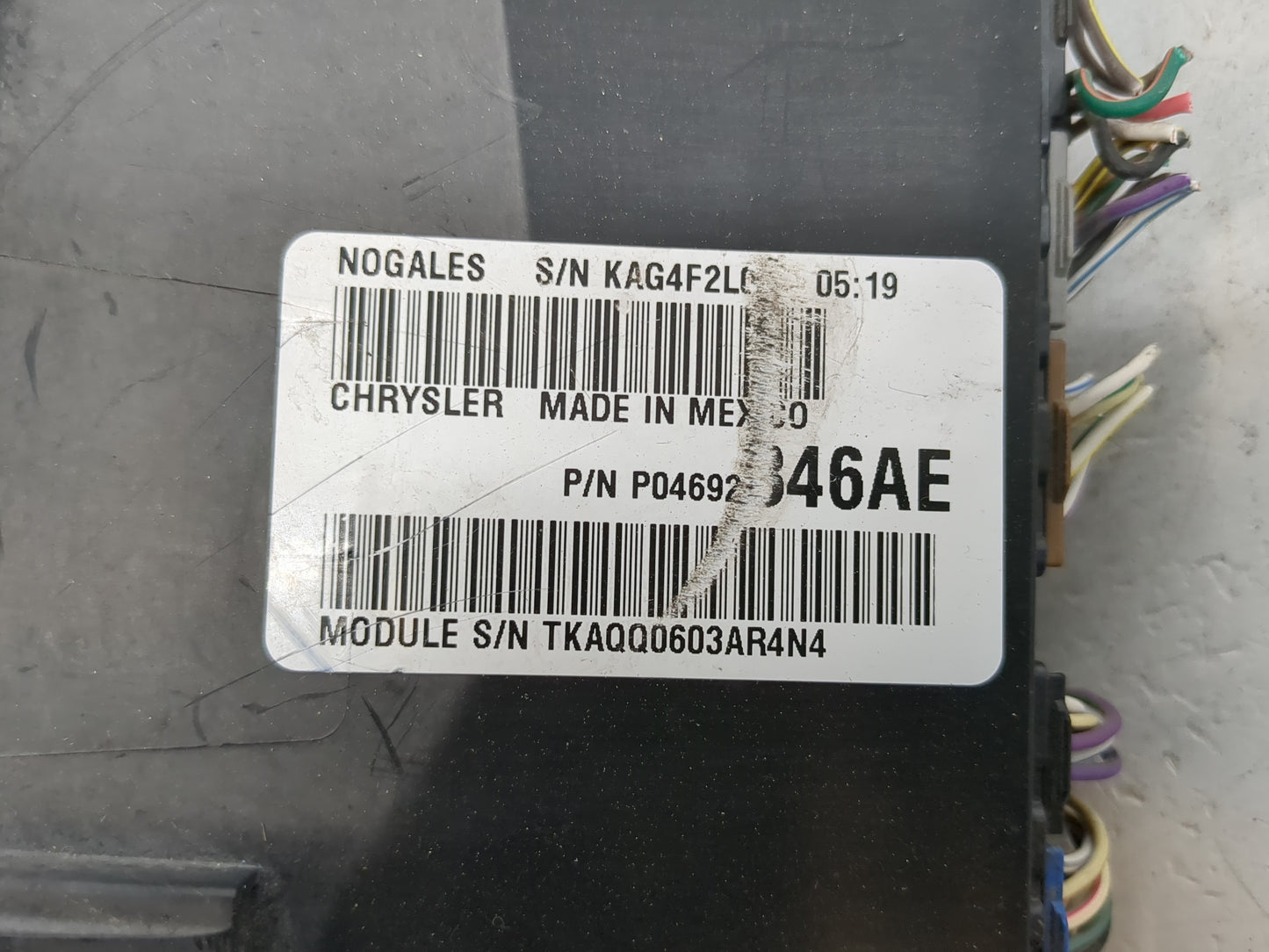 2011-2014 Dodge Avenger Fusebox Fuse Box Relay Module Tipm P04692846ae