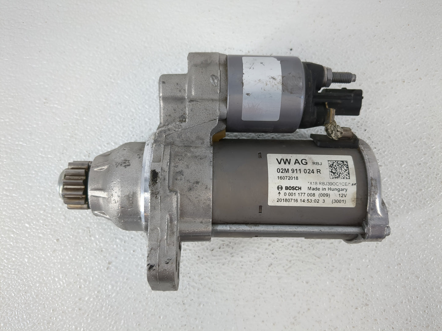 2014-2020 Volkswagen Passat Car Starter Motor Solenoid OEM P/N:02M 911 024 R Fits OEM Used Auto Parts