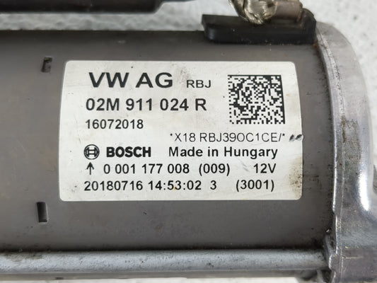 2014-2020 Volkswagen Passat Car Starter Motor Solenoid OEM P/N:02M 911 024 R Fits OEM Used Auto Parts