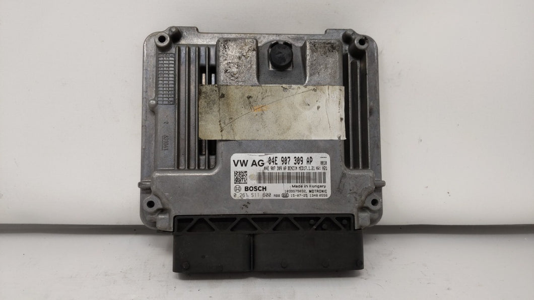 2016-2017 Volkswagen Jetta PCM Engine Control Computer ECU ECM PCU OEM P/N:04E 907 309 AP ,04E 907 309 B 04E 907 309 AP Fits OEM Used Auto Parts