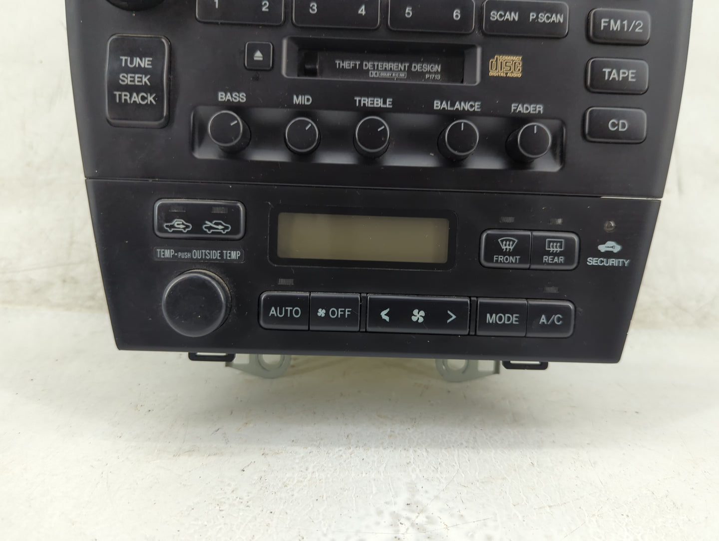 1997-1999 Lexus Es300 Radio AM FM Cd Player Receiver Replacement P/N:86212 33090 Fits Fits 1997 1998 1999 OEM Used Auto Part